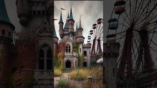 Abandoned Amusement Park Haunted Castle Revealed 😂😲shorts ytshorts youtubeshorts viralvideos [upl. by Suissac]