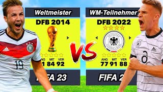 Deutschland 2014 vs Deutschland 2022 👀⚽️ [upl. by Mick]