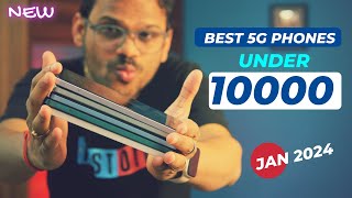 TOP 5 Best 5G Phones Under 10000 in JAN 2024 l Best Mobile Under 10000 [upl. by Aldwon]