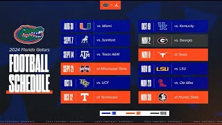 The 2024 Schedule Is Here  Florida Football [upl. by Bouton]