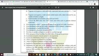 KTU CS431 Compiler Design LabS7 CSLab introduction [upl. by Zipnick]