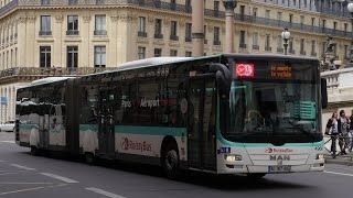 Paris Roissy Bus Man Lion City Opéra  Charles De Gaulle Airport [upl. by Godart]