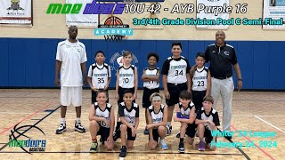 MoeDees 10U 42  AYB Purple 16 Winter 24 League 34th Grade Division Pool C SemiFinals 2242024 [upl. by Narrat]