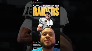 Tom Brady partial owner of the raiders‼️ nfltrendingyoutubeshorts [upl. by Egduj384]