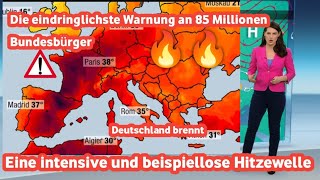 Eine gewaltige Hitzewelle kommt auf ganz Deutschland zu Brände und sehr gefährliches Wetter [upl. by Docia]