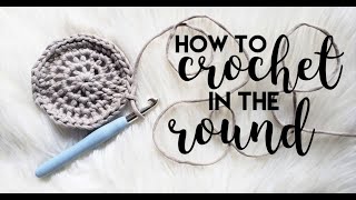 How to crochet in the round for ABSOLUTE beginners  Tutorial  Kay Krochets [upl. by Ahsinhoj]