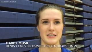 Down one of its top players Henry Clay volleyball downs Tates Creek [upl. by Cherry]