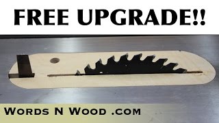 Free Tablesaw Splitter WnW 101 [upl. by Ecyoj]