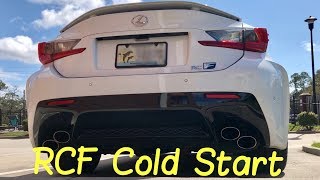 🚗💨 Lexus RCF Exhaust Stock Cold Start Sounds amp RPM Revs No Lexus RC F Modifications [upl. by Gnav]