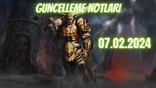 Knight Online güncELLEME Notları 07022024 [upl. by Nivej]