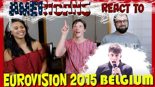 Americans react to Eurovision 2015 Belgium Rhythm Inside Loïc Nottet [upl. by Anayra]