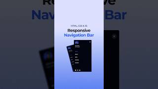 Responsive Navigation Bar HTML CSS JavaScript [upl. by Ilrac700]