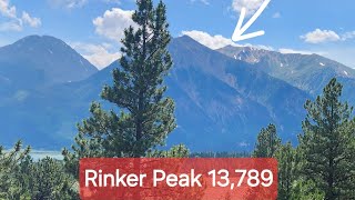 Rinker Peak 13789 Sawatch range Colorado 72024 [upl. by Dollie90]