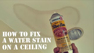 How to fix a water stain on a ceiling [upl. by Cinda]