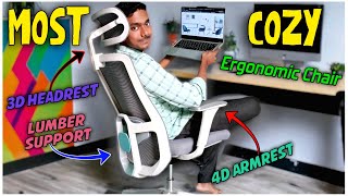 Most Comfortable amp Premium Ergonomic Chair  RedOAK WISIO Chair Unboxing amp Review [upl. by Ahtenek]