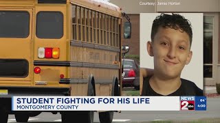 Montgomery County student fighting for his life after being choked on school bus mother says [upl. by Ylrbmik]