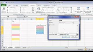 Excel 2010 mit FarbDropdowns  erweitern [upl. by Aisatna]