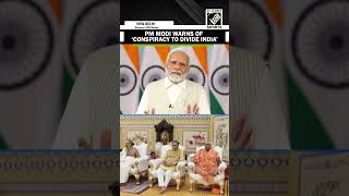 “A conspiracy is going on…” PM Modi warns country about ‘divisive forces’ calls for national unity [upl. by Einnej159]