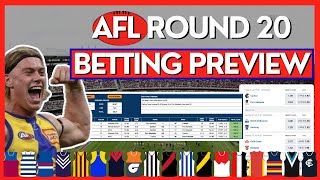 Betting Tips Trends amp Predictions For ALL Matches In Round 20  2024 AFL Season [upl. by Isobel]