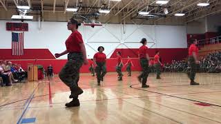 Portage High School MCJROTC Unarmed Exhibition Platoon  Awards Night 2018 [upl. by Elazaro]