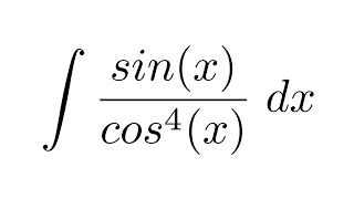 Integral of sinxcos4x substitution [upl. by Chet]