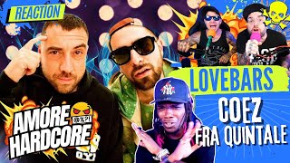 COEZ FRAH QUINTALE  LOVEBARS  REACTION con JACQUEES [upl. by Airitak]