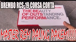 BREMBO RCS 19 CORSA CORTA REVIEW  UNBOXING [upl. by Klaus]