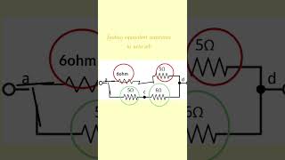 finding equivalent resistance in resistive mesh network [upl. by Ellekcim]