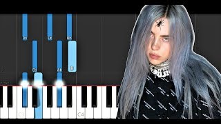 Billie Eilish  goodbye Piano Tutorial [upl. by Esdnil988]