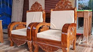 New designs wooden sofa  latest sofa designs [upl. by Eberhart123]