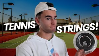 The 5 MOST USED Tennis Strings In COLLEGE TENNIS in my opinion [upl. by Okkin]