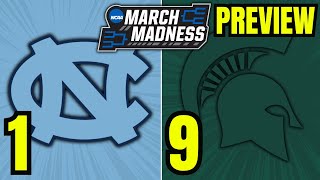 Michigan State vs North Carolina Preview and Best Bet  2024 NCAA Tournament Predictions [upl. by Nirrad]