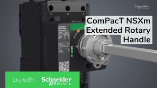 EasyPact MCCB CVS 160A 4pole Extended Rotary Handle Installation  Schneider Electric [upl. by Pontone]