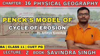 Pencks Model of Cycle of Erosion  Physical Geography [upl. by Joo502]