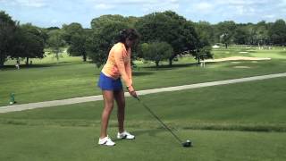 Holly Sonders Driver Swing CVS Caremark Charity Classic  GolfWRX [upl. by Anirtac]