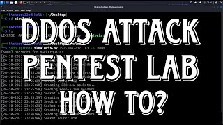 How DOS Attack Works Pentesting Set Up Tutorial [upl. by Dorry425]