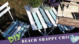 DIY  Beach Shabby Chic  Möbel streichen  Maritimer Boat Look [upl. by Sainana699]