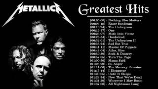 Top 100 Songs Of Metallica  Metallica Playlist The Best songs  Best Songs Of Metallica [upl. by Neelya944]