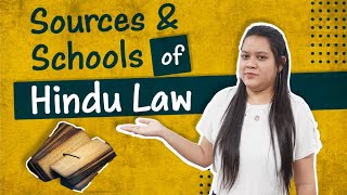 Sources of Hindu Law  Ancient amp Modern Sources  Family Law [upl. by Sedaiuqlem758]