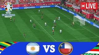 Argentina vs Chile Live Football  Copa America 2024  fifa gameplay 2023 [upl. by Hahsia]