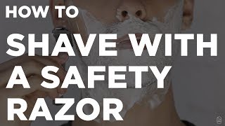 How To Shave With A Safety Razor In 3 Minutes [upl. by Brasca]