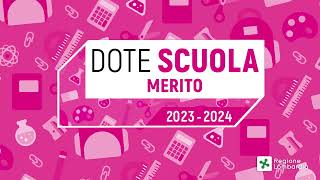 Dote Scuola – Componente Merito 20232024 [upl. by Aonian]