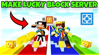 How To Make LUCKY BLOCK Server Like GamerFleet 😍  Aternos Server [upl. by Dal1]