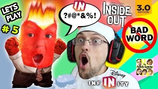 Lets Play DISNEY INFINITY 30 INSIDE OUT 5 Chases Curse Word Mental Notes Phase 1 2  FGTEEV [upl. by Eelloh658]