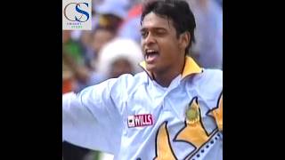 Debasis Mohanty Troubles Nathan Astle With Great Swing Bowling [upl. by Nonek108]