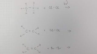 substytucja podstawienie alkanów i addycja przyłączanie do alkenów [upl. by Lizzie117]