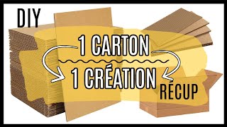 1 CARTON 1 CREATION ASTUCE RÉCUP [upl. by Alyose220]