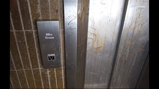 Sweden Stockholm Sundbyberg Centrum DIRTY Schindler elevator  going down [upl. by Caughey]