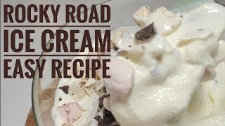 Rocky Road Ice Cream  easy recipe [upl. by Llenhoj]