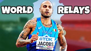 Marcell Jacobs Leads Italy at World Relays 2024 [upl. by Chavaree]